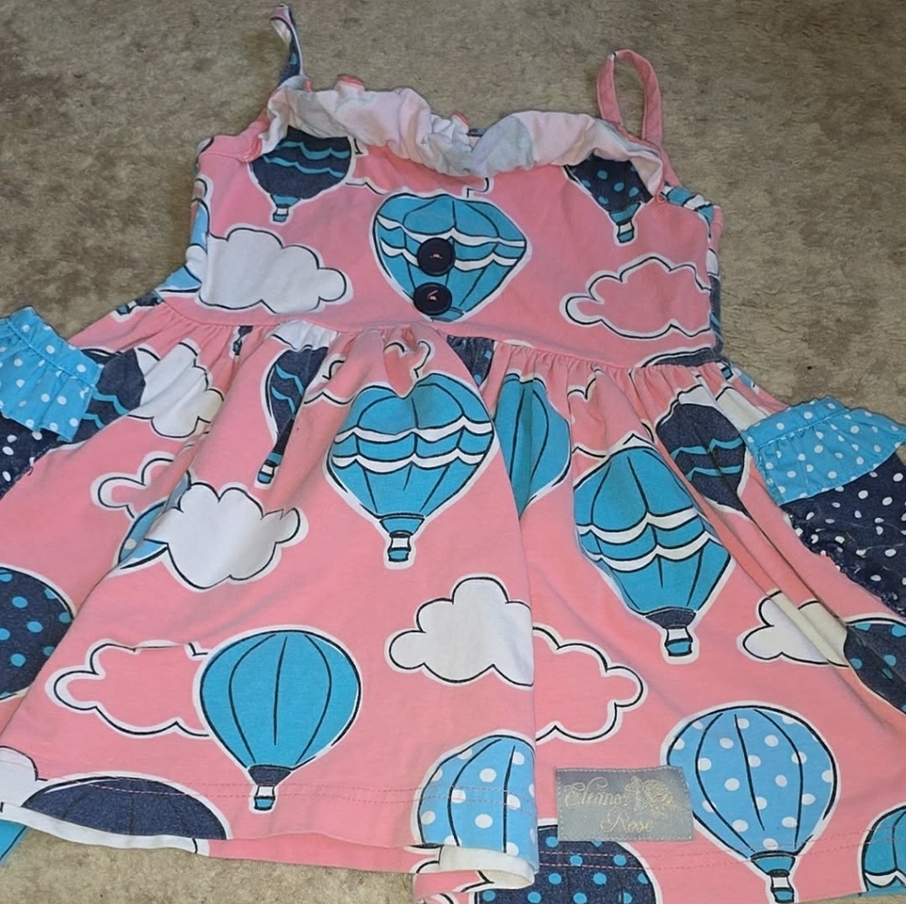 Pink and Blue Balloon Dress